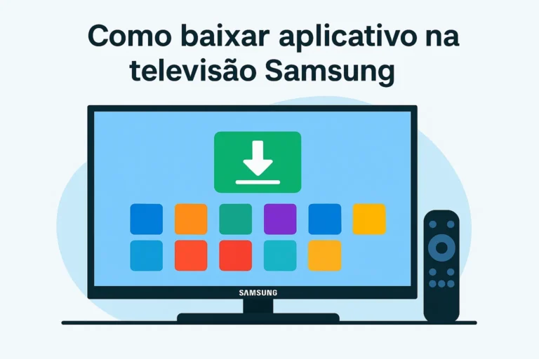 como baixar aplicativo na televisão Samsung